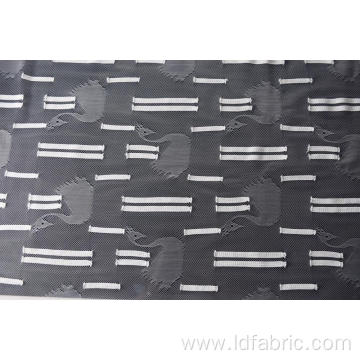 Nylon Polyester Swan Pattern Lace Fabric